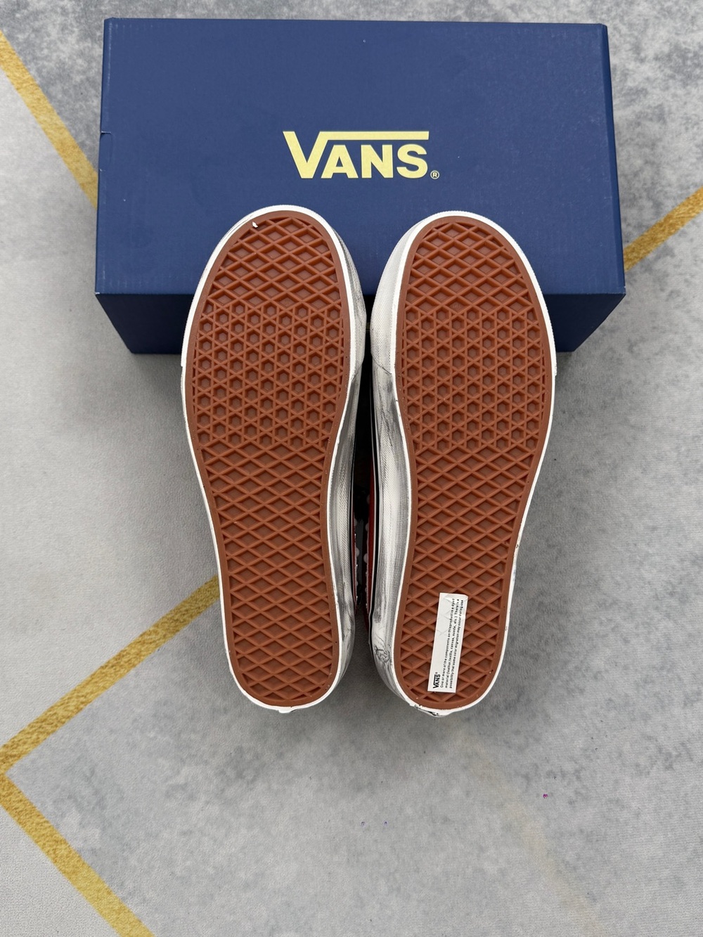 Vans Red Suede Sneakers with White Accents - Picture 11 of 11